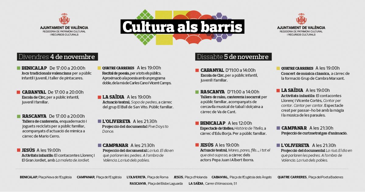 Més “Cultura als barris Més “Cultura als barris