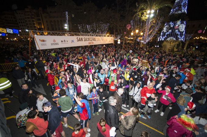Imatge d'arxiu d'una San Silvestre en València