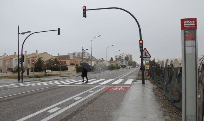Parada de autobús en El Perellonet
