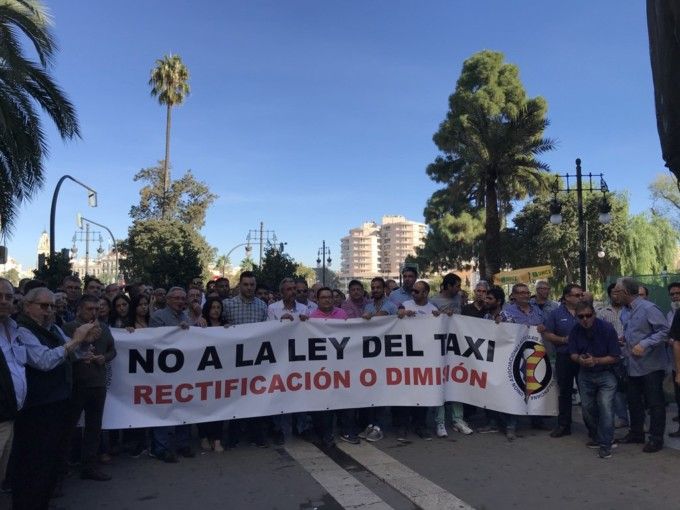 ley taxis manifestacion