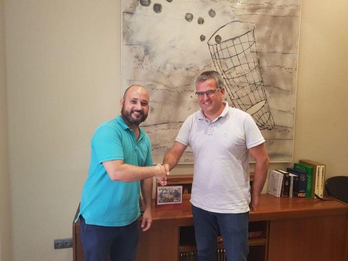 Vicent Martí, president Associació de Coeters de Xirivella, i Ricard Barberà, alcalde de Xirivella