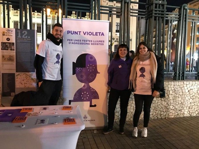 Punto Violeta en la ciudad de València.