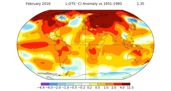 Aumento temperatura media