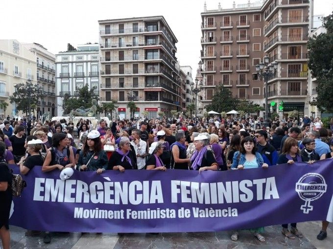 Movilización feminista en València