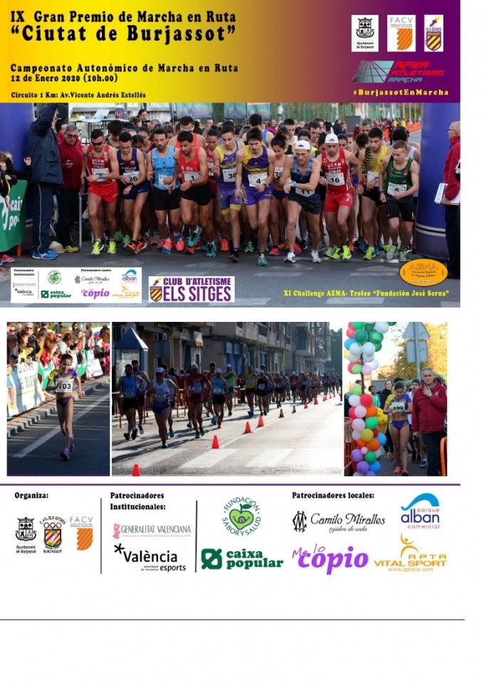 IX Gran Premio de Marcha en Ruta Ciutat de Burjassot 12-01-2020