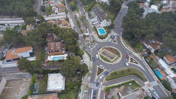 Imagen área con dron en Paterna