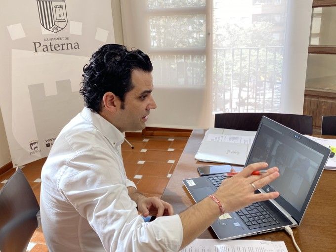 Videoconferencia Alcalde de Paterna con Paterna Gastronómica