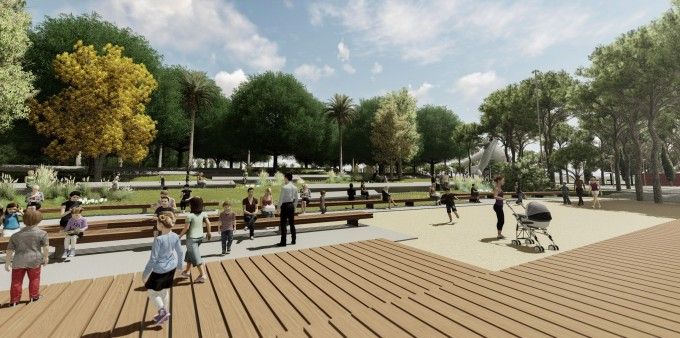 remodelació esplanada Parc de l'Oest