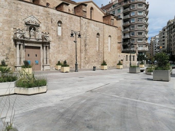 Estado actual de la plaza de San Agustín