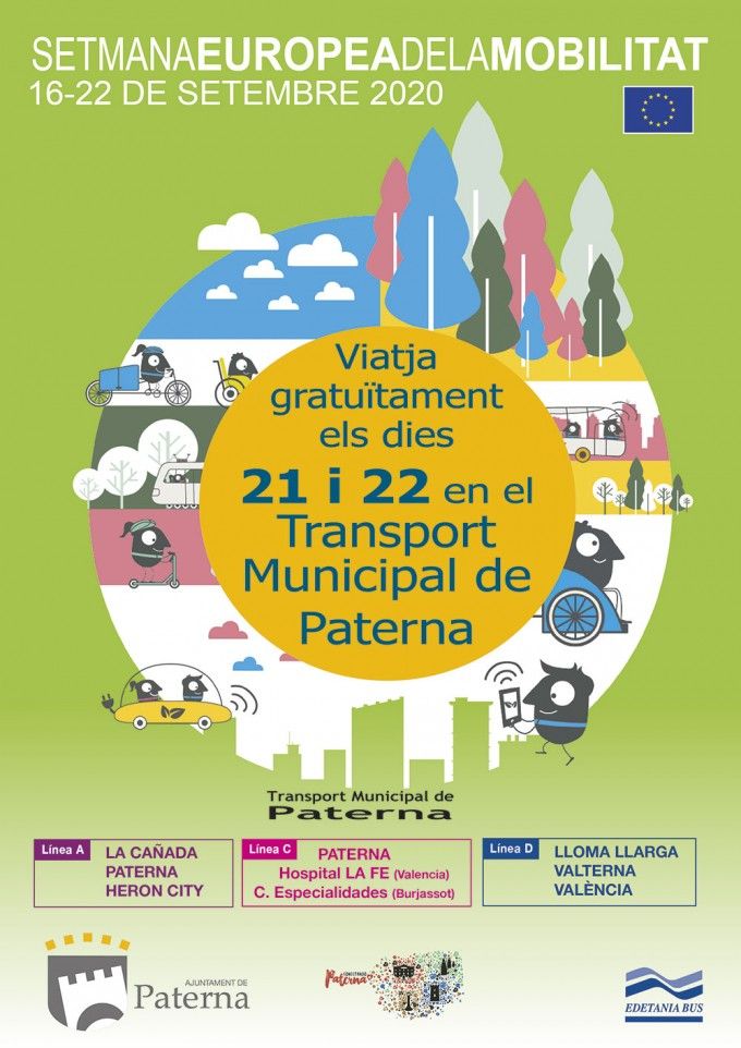 Bus grauito Paterna - Dia sin coches 2020