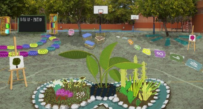 Simulación patio coeducativo