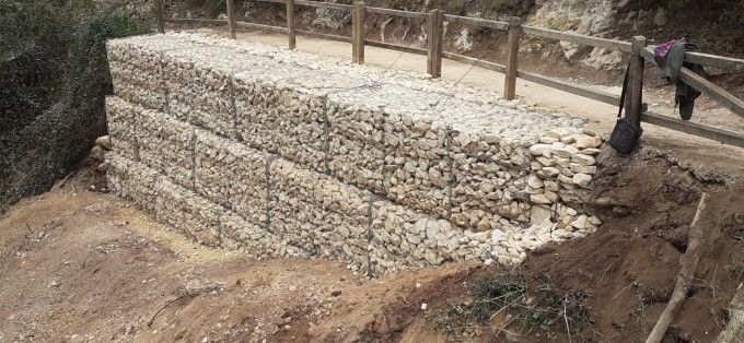 xàtiva Gabió pedres camí Sant Antoni