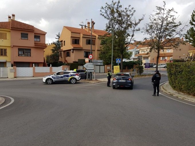 Control policial en Paterna