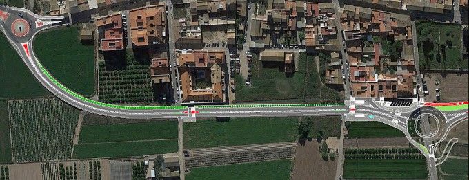 Recreación nueva rotonda Benifaraig