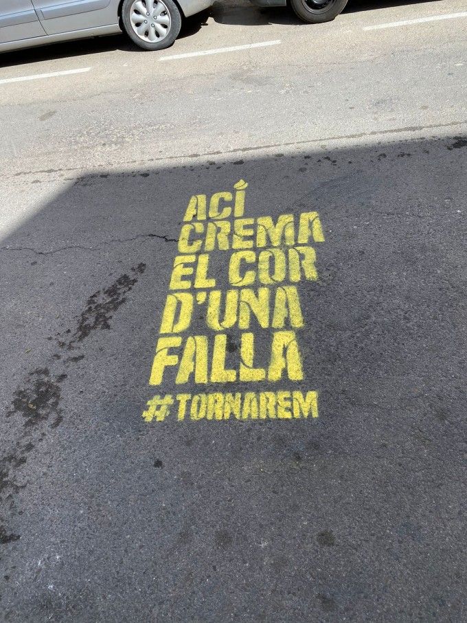 Ací crema el cor d'una falla tornarem