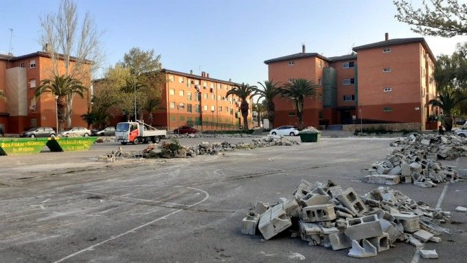 derribo del muro Paterna