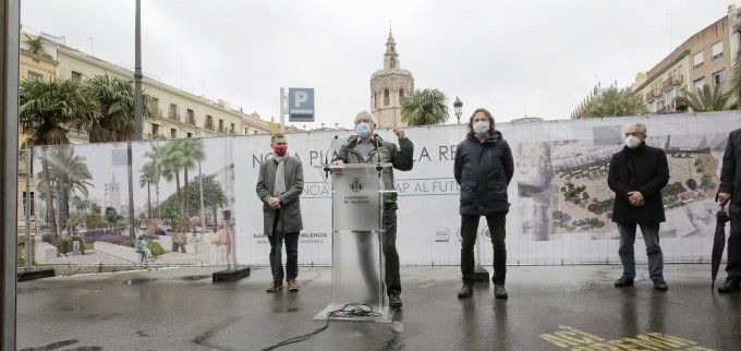 presentación obras plaza reina