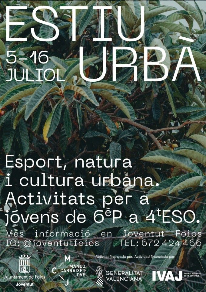 cartel- estiu urbà 2021 Foios