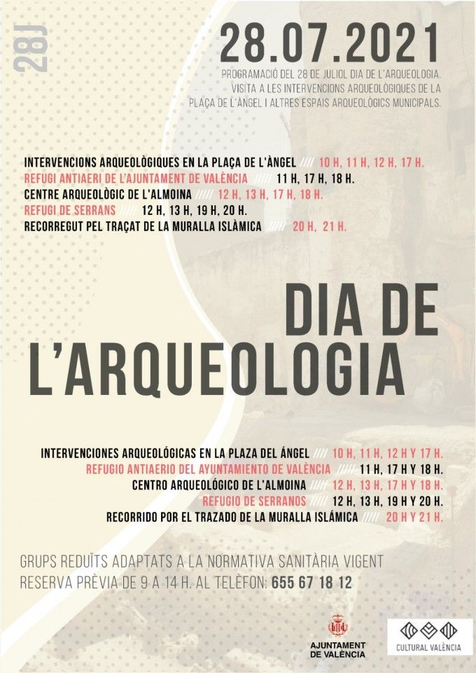 0714 Cartell Dia Arqueologia. Visites guiades
