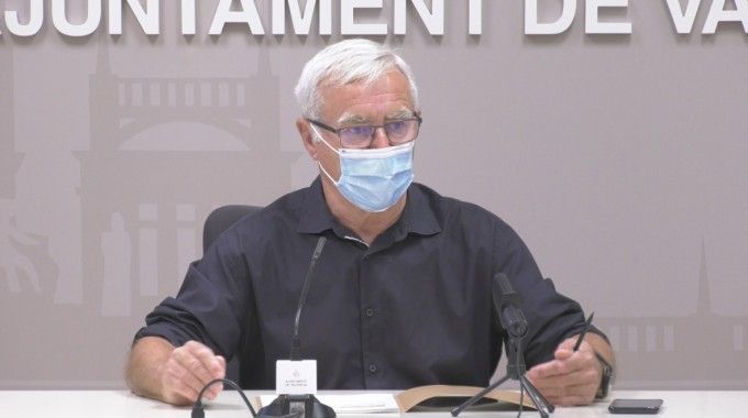 Joan Ribó en rueda de prensa.