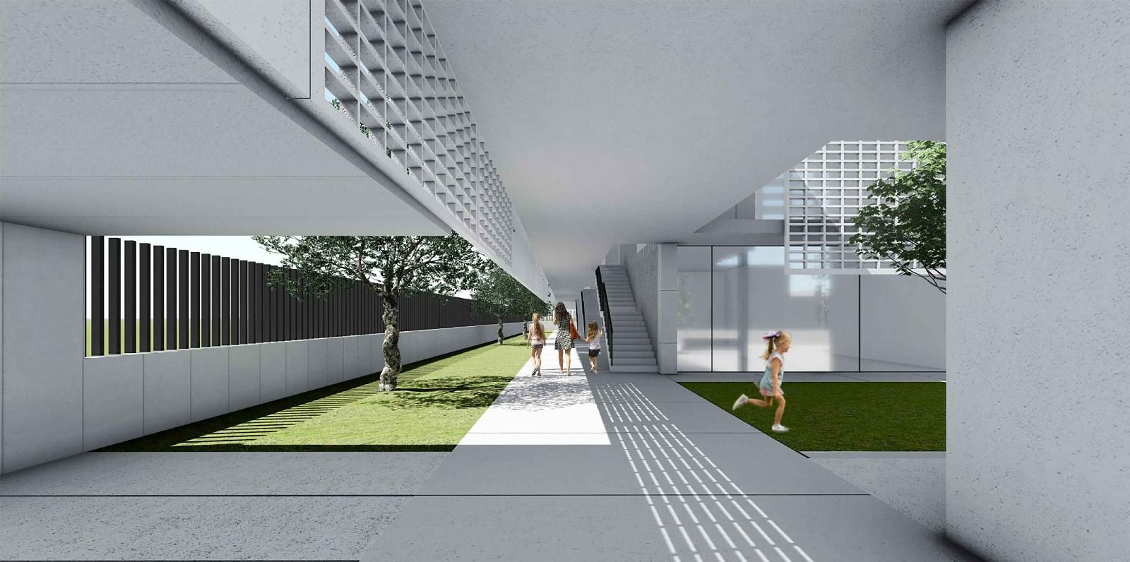 Simulación de cómo será el futuro CEIP 106 de Malilla 