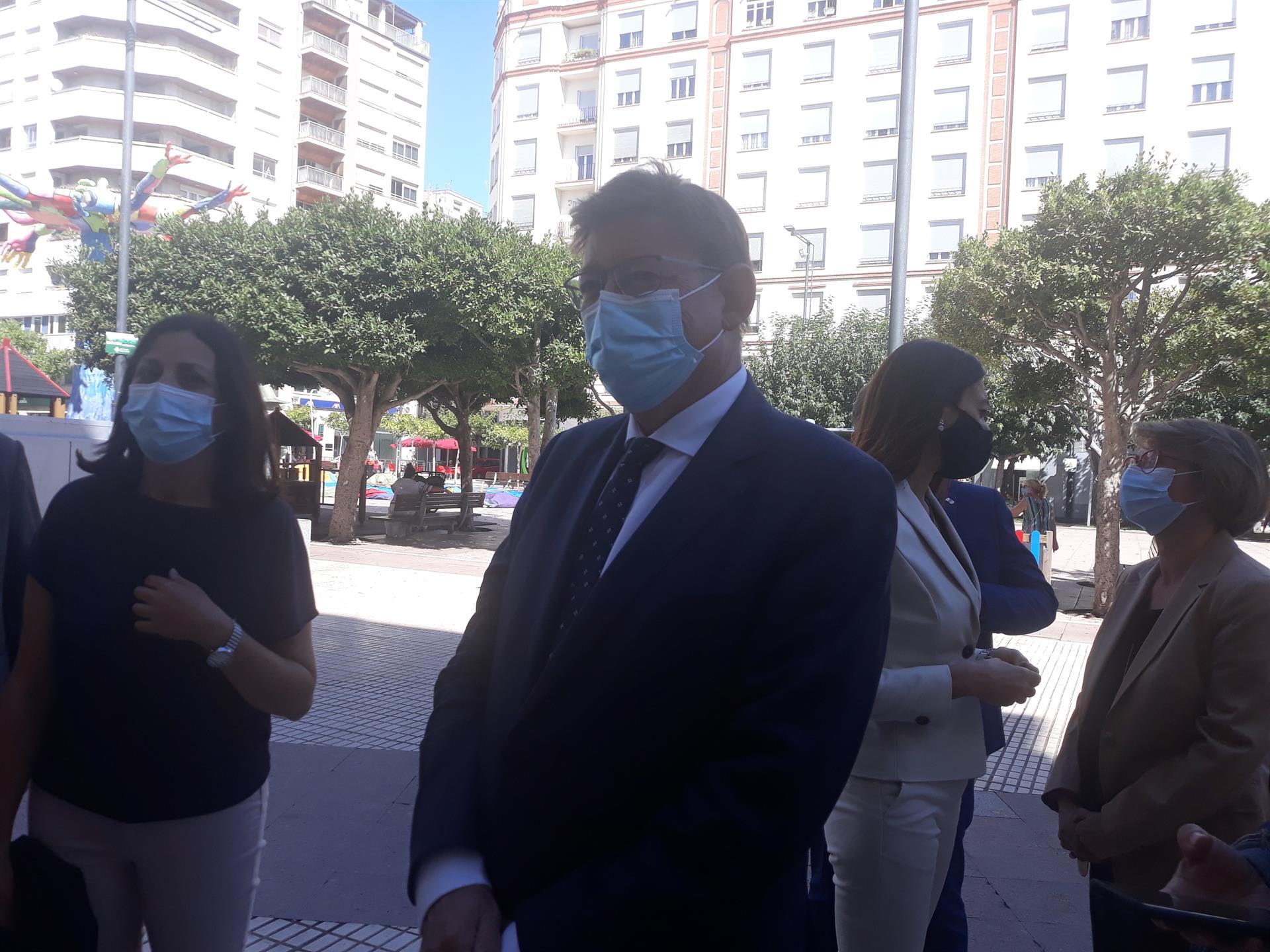 Ximo Puig en su visita a Castelló