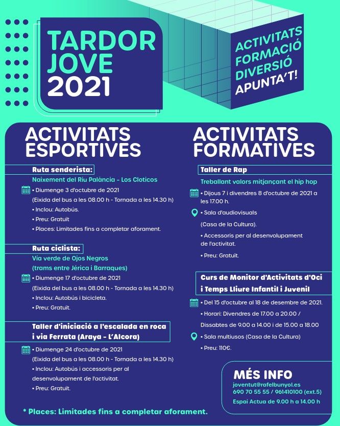 Cartell Tardor Jove 2021 de Rafelbunyol