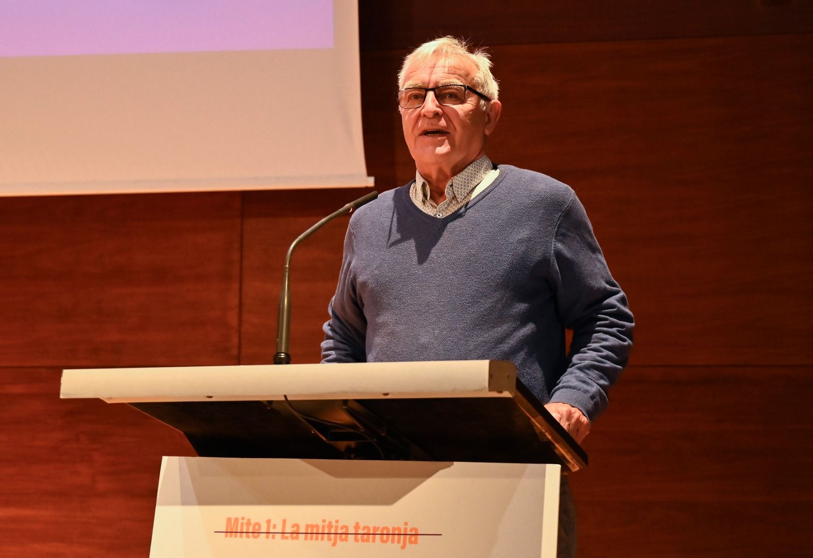 L'alcalde de València, Joan Ribó, en la presentació Taronja sencera 