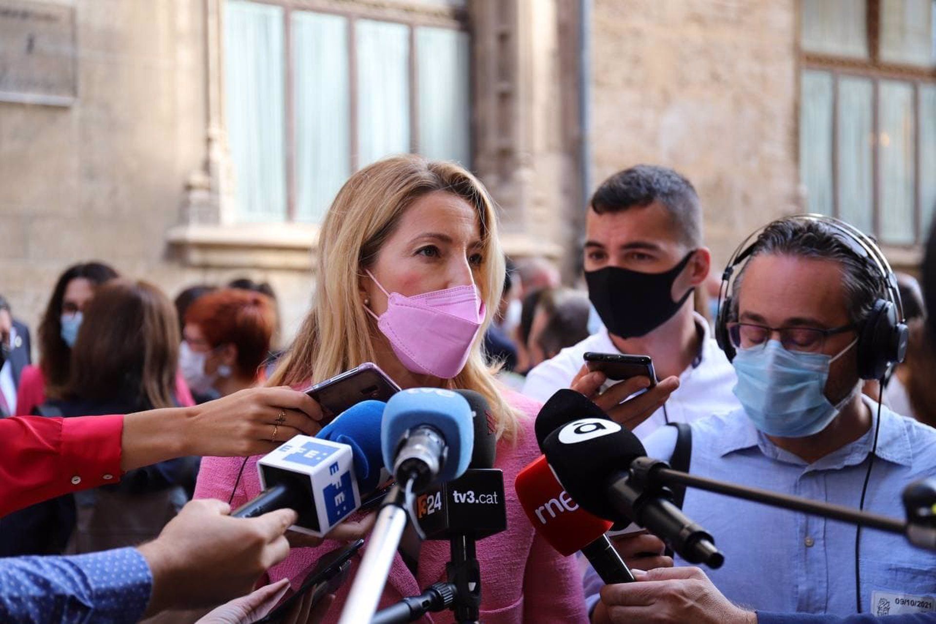 Maria Muñoz, coordinadora autonòmica de Ciudadanos durant l'acte institucional del 9 d'octubre de 2021.