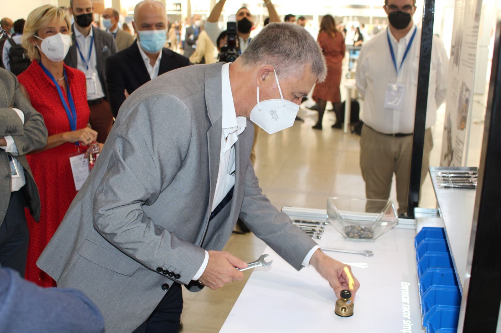 El conseller de Economía Sostenible, Sectores Productivos, Comercio y Trabajo, Rafa Climent, durante la jornada Smart Mobility Valencia en octubre de 2021