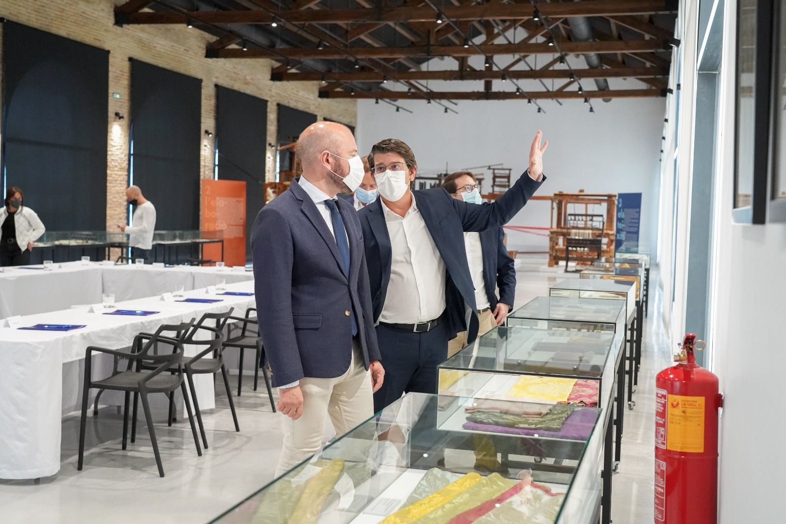 Toni Gaspar y Jorge Rodríguez han visitado el Museu Tèxtil