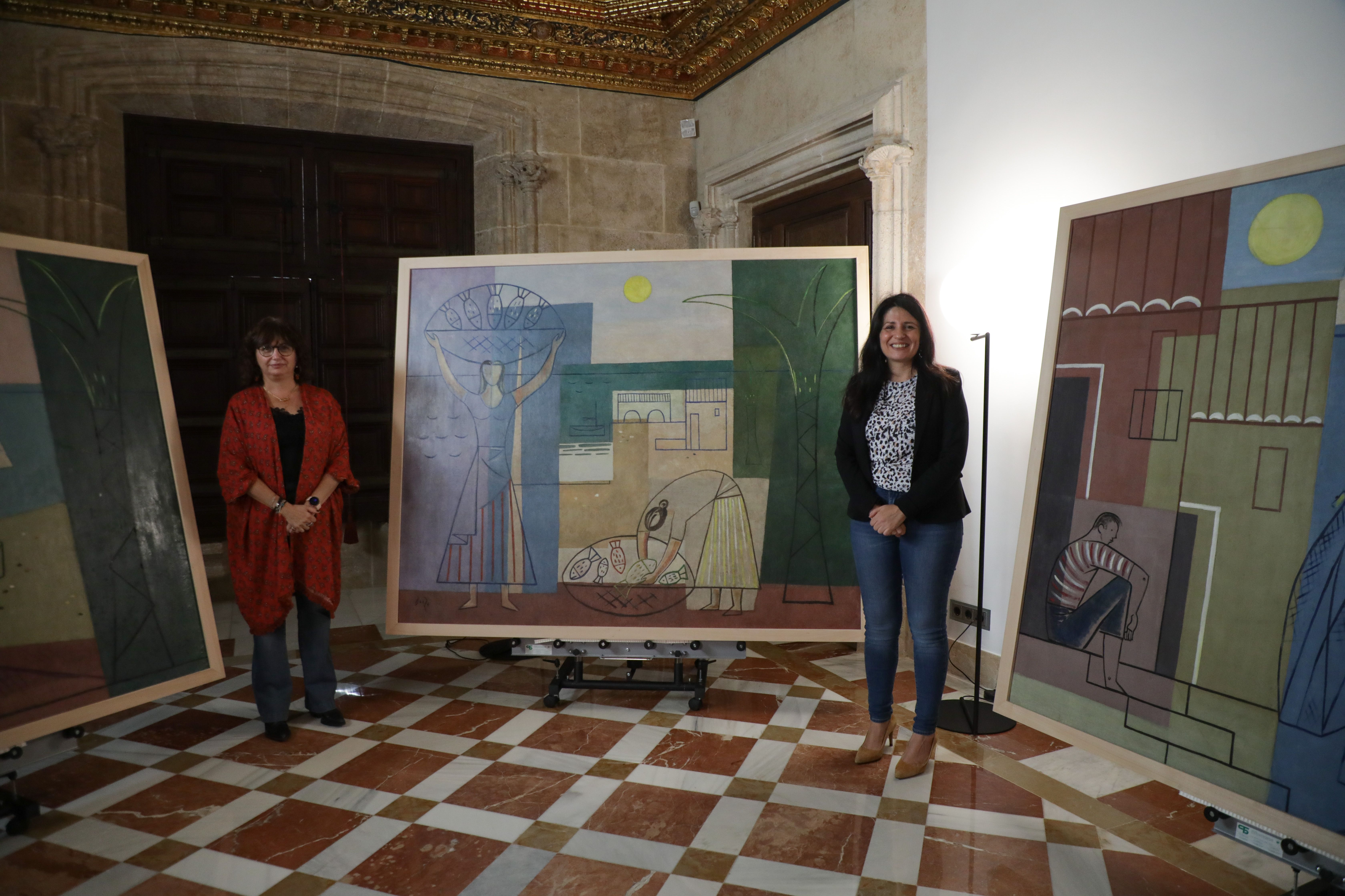 Cuadro de Manuel Baeza expuesto en el Palau de la Generalitat