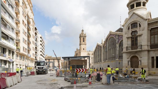 Obras Plaza Brujas de València - Xisco Navarro - València Extra 