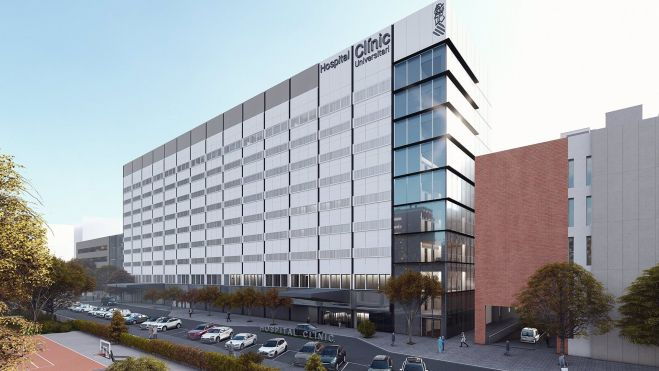 Vista del projecte del nou edifici d'hospitalitzacions del Clínic