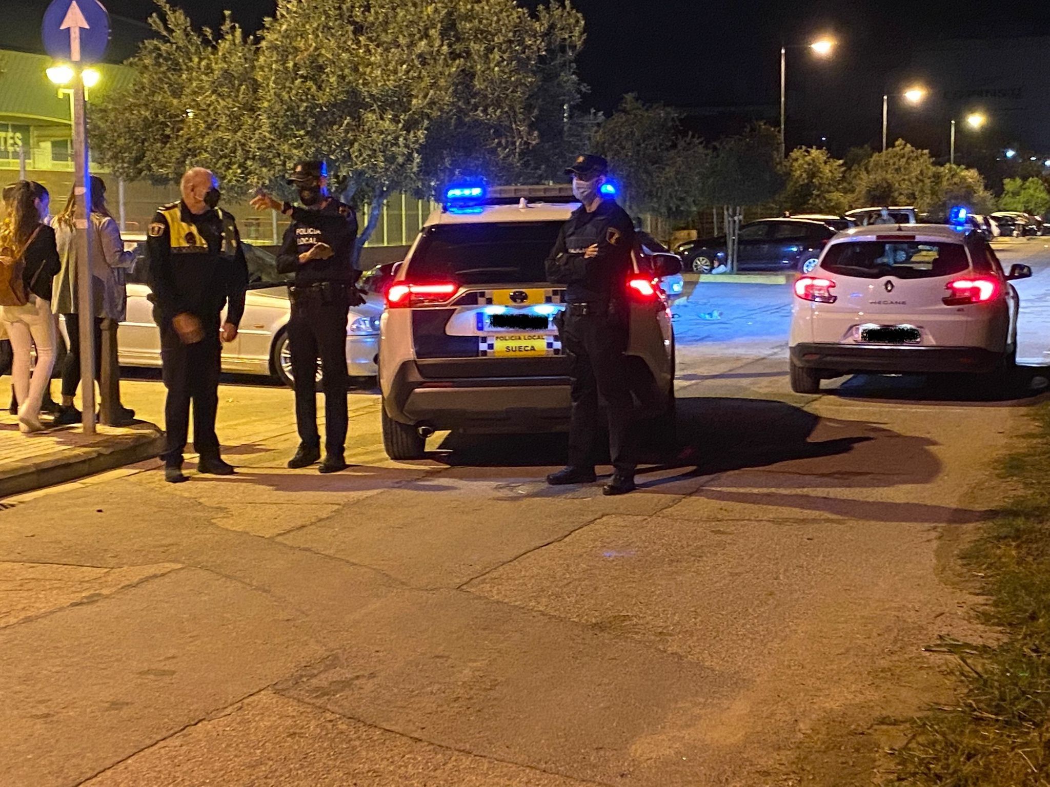 La Policia Local de Sueca, en una intervención