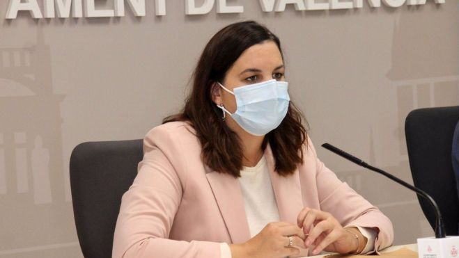 La vicealcaldesa de València y portavoz socialista, Sandra Gómez