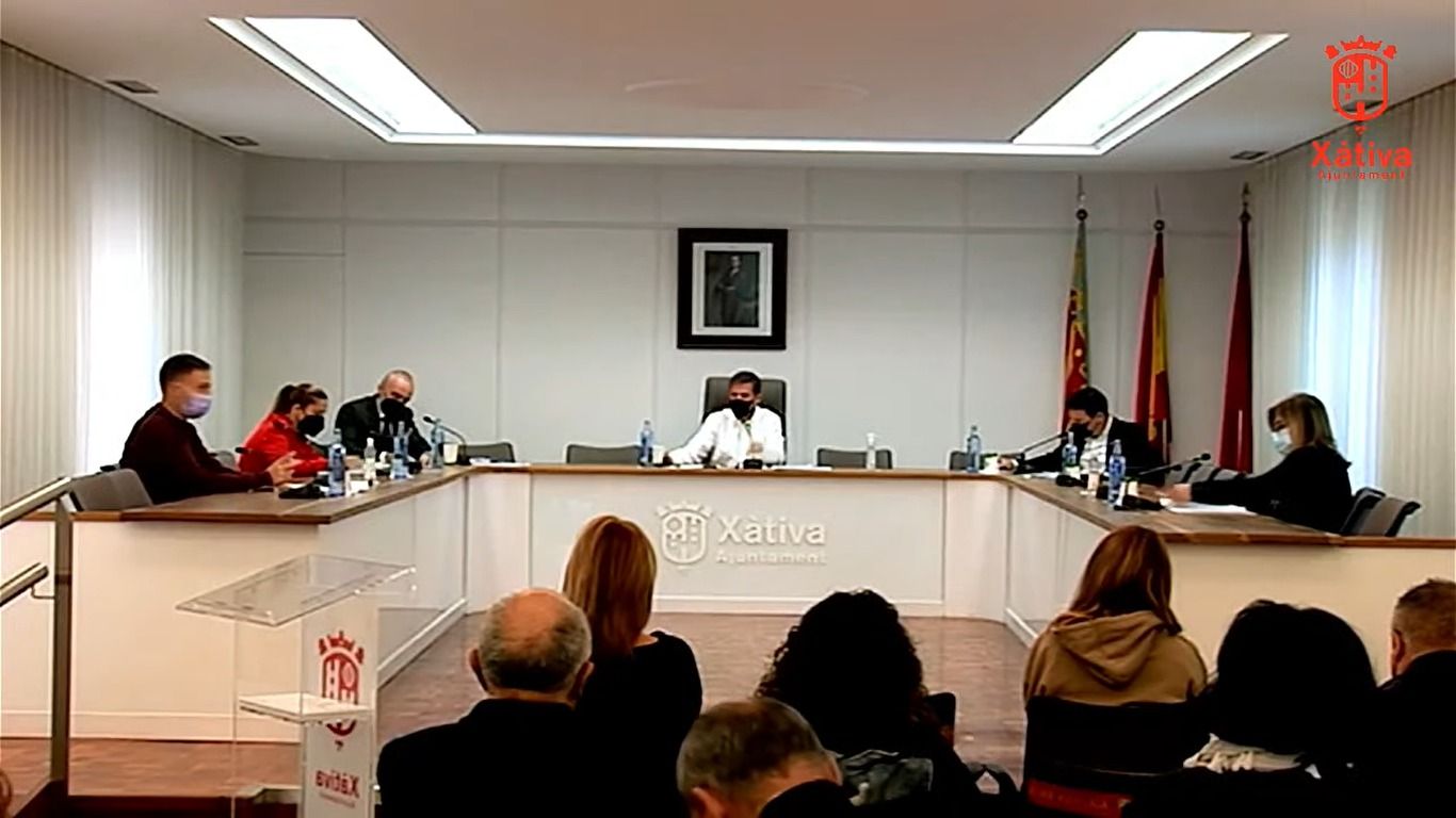 Pleno del mes de octubre celebrado en el Ayuntamiento de Xàtiva