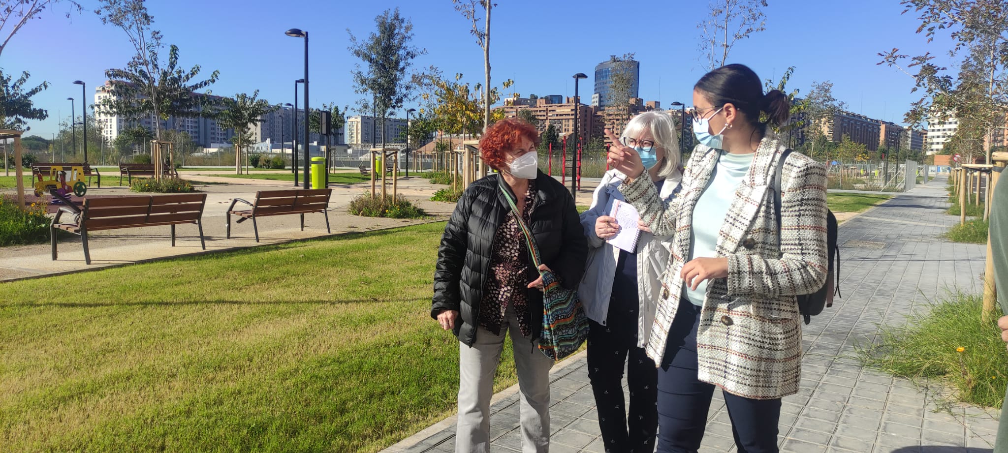 La vicealcaldesa Sandra Gómez visita el Camí Fondo del Grau