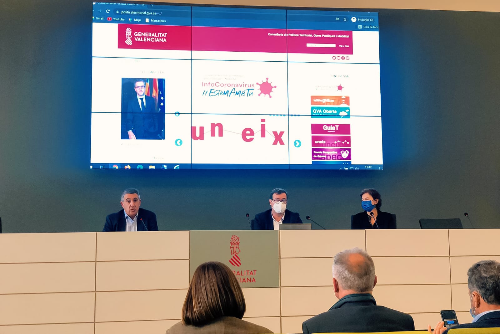 La Conselleria de Política Territorial, Obres Públiques i Mobilitat presenten la Guia-T La Conselleria de Política Territorial, Obres Públiques i Mobilitat presenten la Guia-T