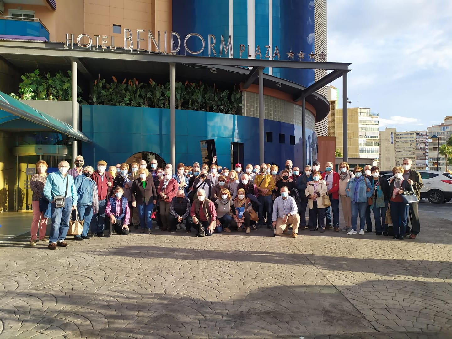 Los jubilados y pensionistas de Almussafes durante su viaje a Benidorm
