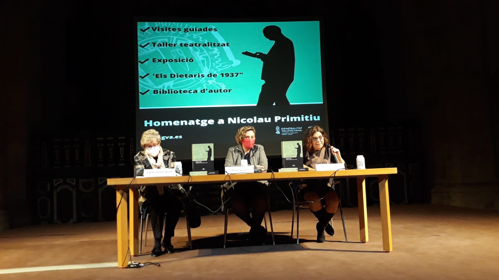 La secretaria autonómica de Cultura y Deporte, Raquel Tamarit, ha destacado el trabajo y la dedicación que empleó Nicolau Primitiu Gómez Serrano