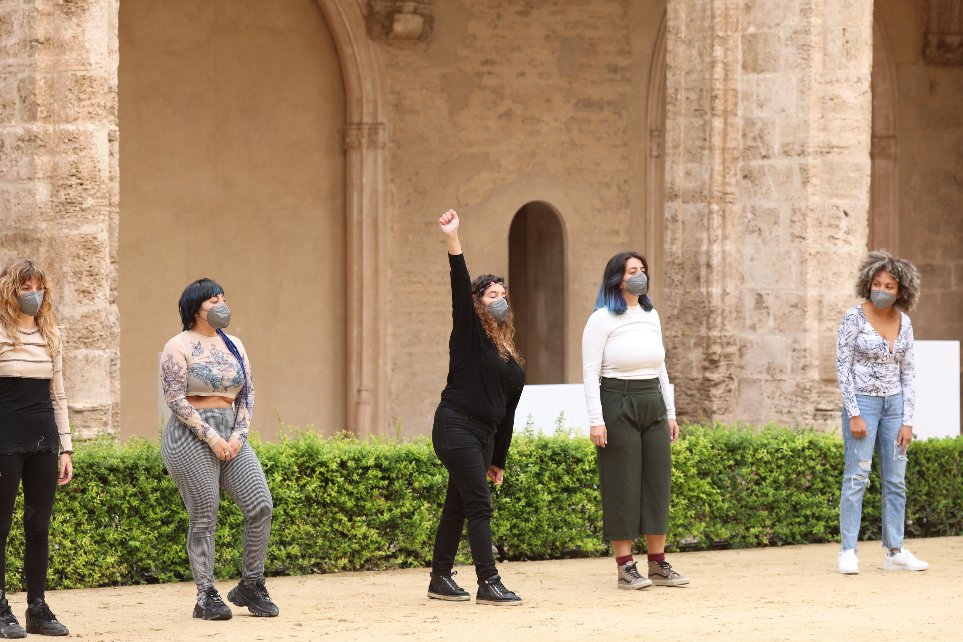 ‘Performance’ ‘Ni musas, ni sumisas’ del Colectivo ArteyActivismoFem