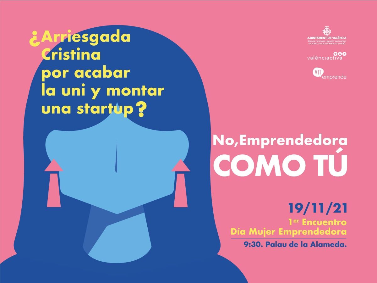Cartell València Activa pel Dia Internacional de la Dona Emprenedora