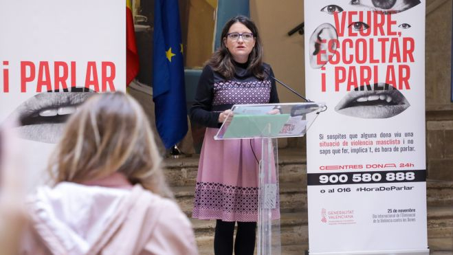 Monica Oltra presenta la campanya del 25N de 2021