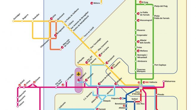 Mapa futur de MetroBús