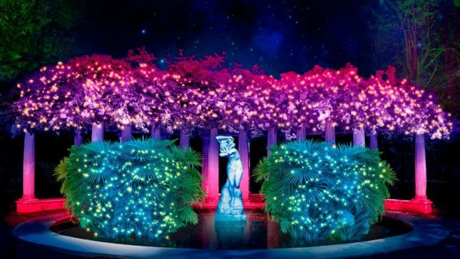 Llums de Vivers en los Jardines Viveros València