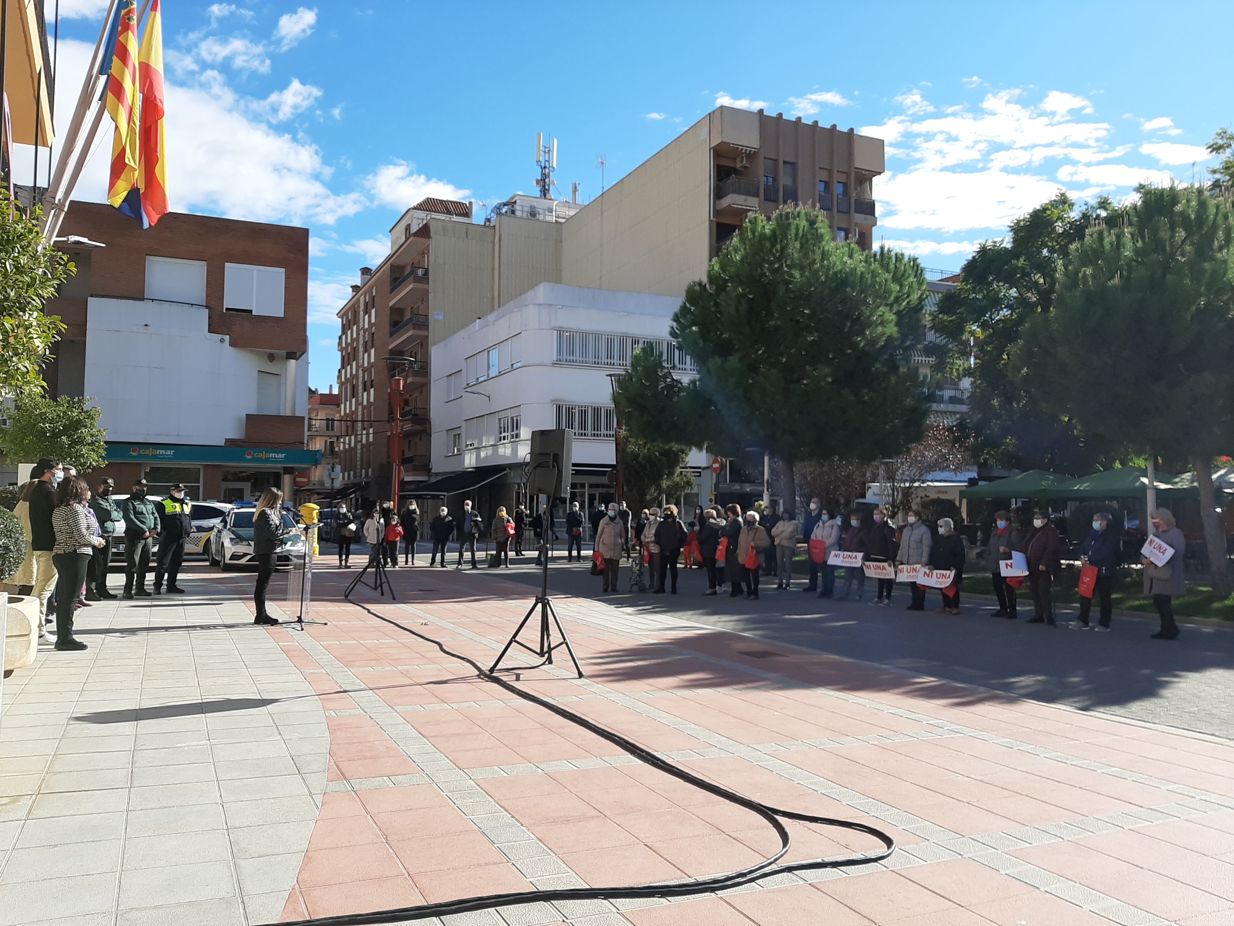 La manifestació pel 25N a Almussafes