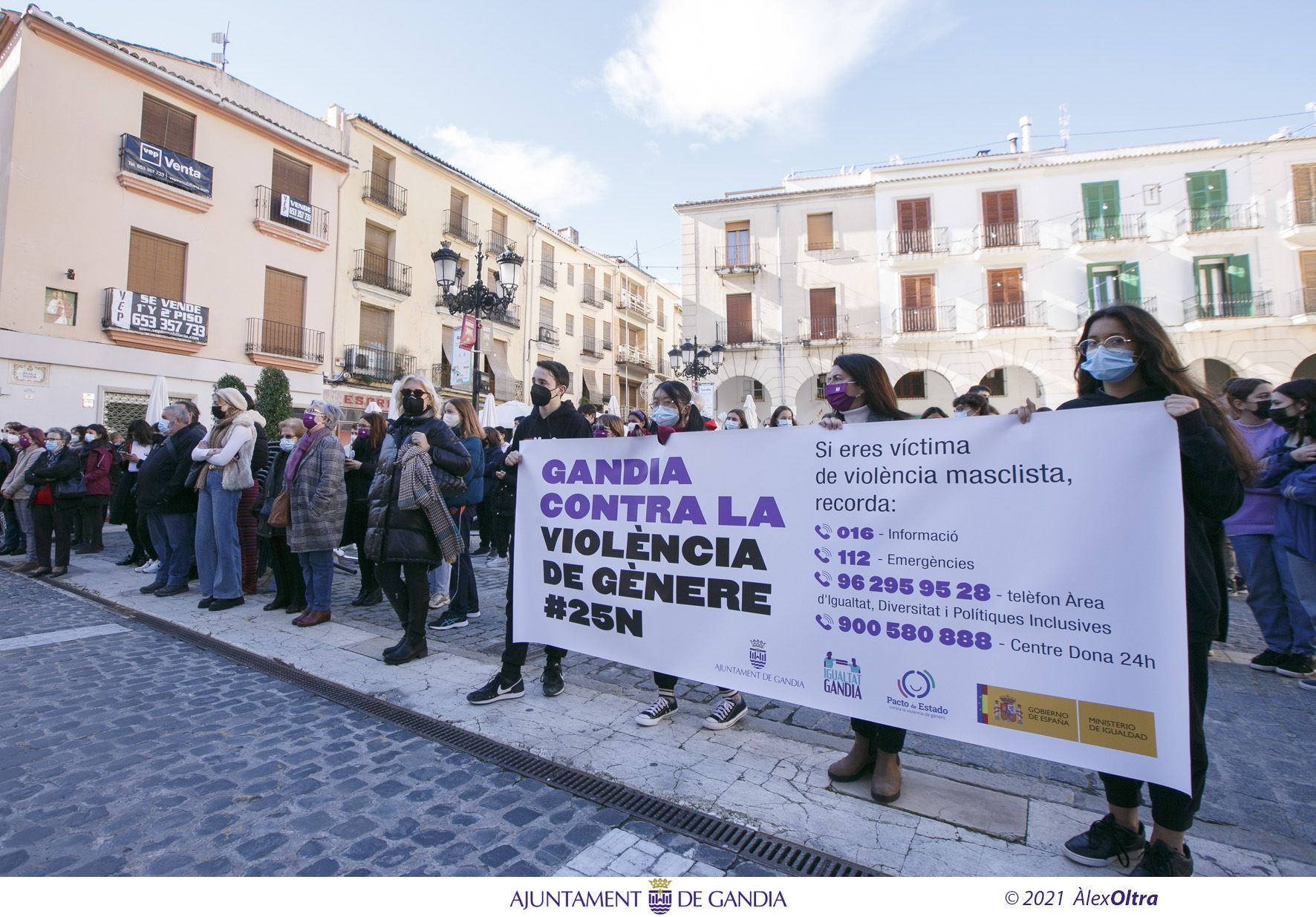 Campanya per a commemorar el 25N a Gandia