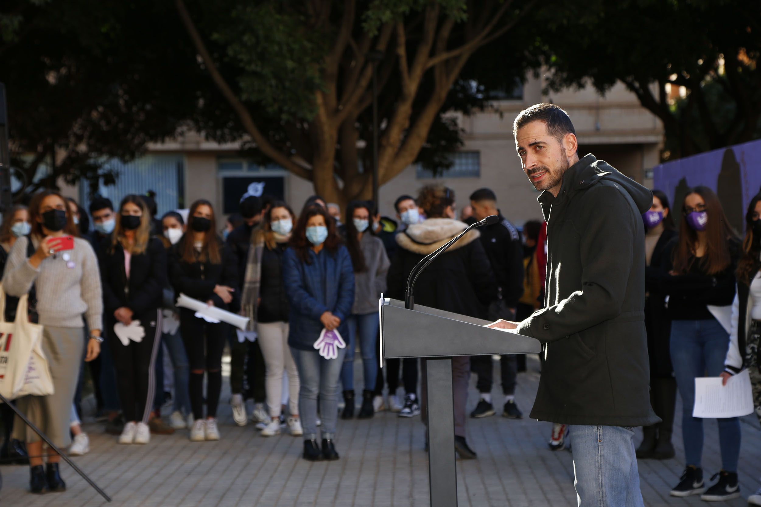L'alcalde de Mislata, Carlos F. Bielsa, durant les Jornades Contra la Violència de Gènere