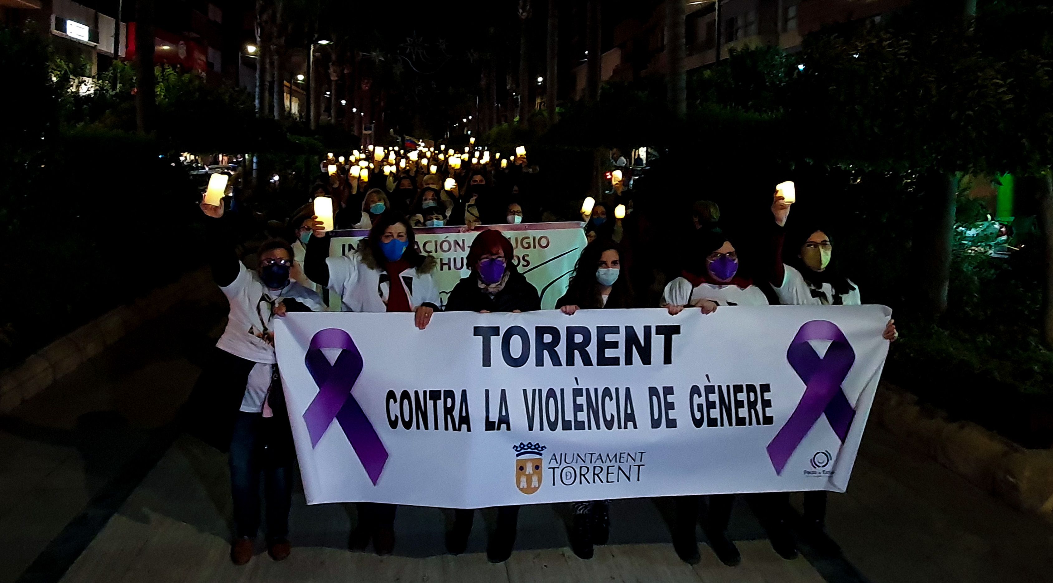 La marxa pel 25N al municipi d'Alberic